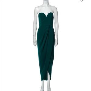 Shona Joy U Wire Bustier Dress in Seaweed (US Size 8; NWT)